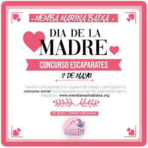 Cartel concurso escaparates actividades mayo