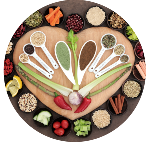 Foto bandeja de alimentos