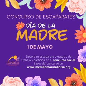 Cartel concurso escaparates actividades mayo