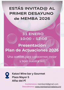 invitacion al evento del 31/01/2026 de 10 a 12